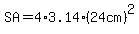 SA=+4%2A3.14%2A%2824cm%29%5E2