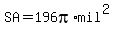 SA=196pi%2Amil%5E2