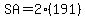 SA=2%28191%29
