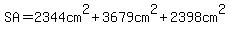 SA=2344cm%5E2+%2B3679cm%5E2+%2B2398cm%5E2