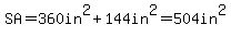 SA=360in%5E2%2B144in%5E2=504in%5E2