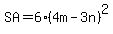 SA=6%284m-3n%29%5E2