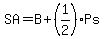 SA=B%2B%281%2F2%29Ps