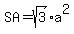 SA=sqrt%283%29a%5E2