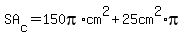 SA%5Bc%5D=150pi%2Acm%5E2%2B25cm%5E2%2Api