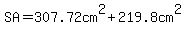 SA+=+307.72cm%5E2+%2B++219.8cm%5E2
