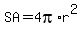 SA+=+4pi%2Ar%5E2