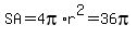 SA+=+4pi%2Ar%5E2+=+36pi