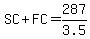 SC%2BFC=287%2F3.5
