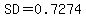 SD=0.7274