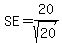 SE=20%2Fsqrt%2820%29