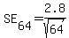 SE%5B64%5D+=+2.8%2Fsqrt%2864%29