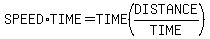 SPEED%2ATIME=TIME%28DISTANCE%2FTIME%29