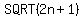 SQRT%282n%2B1%29