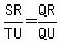 SR%2FTU+=+QR%2FQU