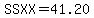 SSXX=41.20