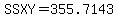SSXY=355.7143