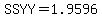 SSYY=1.9596