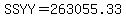 SSYY=263055.33