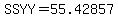 SSYY=55.42857