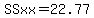 SSxx=22.77