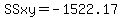 SSxy=-1522.17