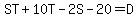 ST%2B10T-2S-20=D