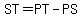 ST=PT-PS