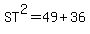 ST%5E2=49%2B36
