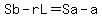 Sb-rL=Sa-a