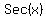 Sec%28x%29