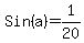 Sin%28a%29=1%2F20