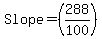 Slope=%28288%2F100%29