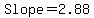 Slope=2.88
