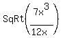 SqRt%287x%5E3%2F%2812x%29%29