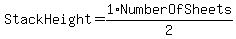 StackHeight+=+1%2F2+%2A+NumberOfSheets