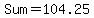 Sum=%09104.25