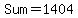 Sum=1404