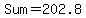 Sum+=+202.8