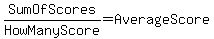 SumOfScores%2FHowManyScore=AverageScore