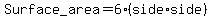 Surface_+area=+6%28+side+%2A+side%29