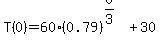 T%280%29=60%280.79%29%5E%280%2F3%29%2B30