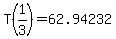 T%281%2F3%29+=+62.94232