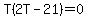 T%282T+-+21%29+=+0
