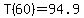 T%2860%29=94.9