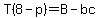 T%288-p%29=B-bc