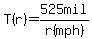 T%28r%29=525mil%2Fr%28mph%29