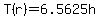 T%28r%29=6.5625h