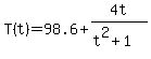 T%28t%29+=+98.6%2B4t%2F%28t%5E2%2B1%29