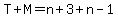 T%2BM=n%2B3%2Bn-1